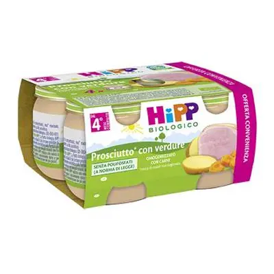 Hipp Bio Prosciutto Con Verdure Omogeneizzato 4 x 80 g