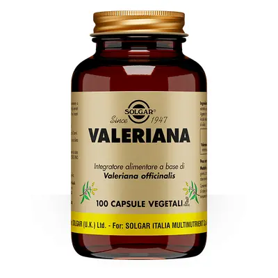 Solgar Valeriana Integratore per il Rilassamento 100 Capsule Vegetali