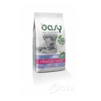 Oasy Adult Sterilized Salmon Salmone Cibo secco per gatti sterilizzati