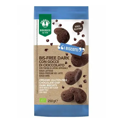 Probios Biscotto Bis-Free Dark Gocce Di Cioccolato Senza Glutine 250 G