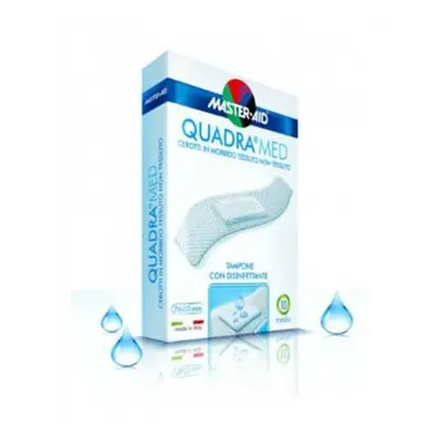 Master Aid Quadra Med Cerotto con tampone disinfettante per dita Grande (78x26mm) - 10 pezzi