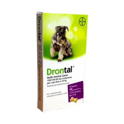 Bayer Drontal Multi Aroma Carne Antiparassitario per Cani 2 compresse