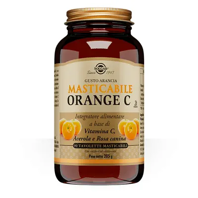 Solgar Orange C 90 Integratore di Vitamina C 90 tavolette masticabili