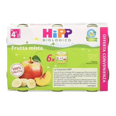 Hipp Bio Omogeneizzato Biologico Frutta Mista 6 x 80 g