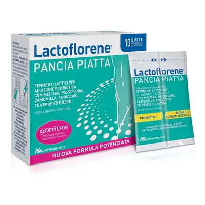 Lactoflorene Pancia Piatta Integratore Anti Gonfiori Addominali 10 bustine