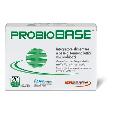 Pool Pharma Probiobase Integratore di Fermenti Lattici 20 capsule