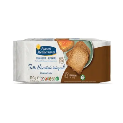 Piaceri Mediterranei Fette Biscottate Integrali Senza Glutine 110 g