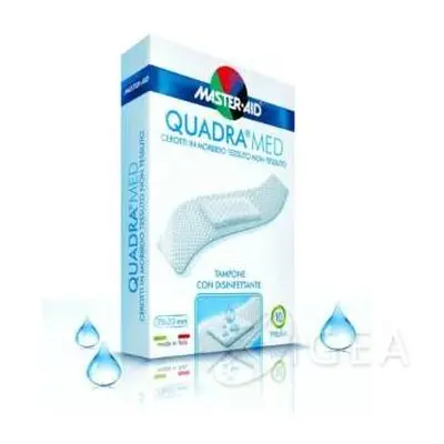 Master Aid Quadra Med Cerotto con tampone disinfettante per dita - Medio (78x20mm) - 10 pezzi