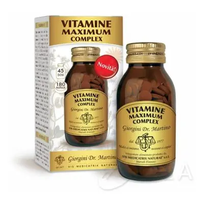 Dr Giorgini Vitamine Maximun Complex Integratore Multivitaminico 180 pastiglie