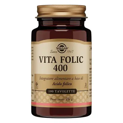 Solgar Vita Folic Integratore per la Gravidanza 100 tavolette