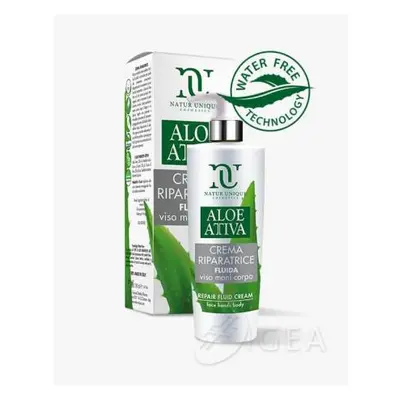 Natur Unique Aloe Attiva Crema Riparatrice Fluida Viso Mani Corpo