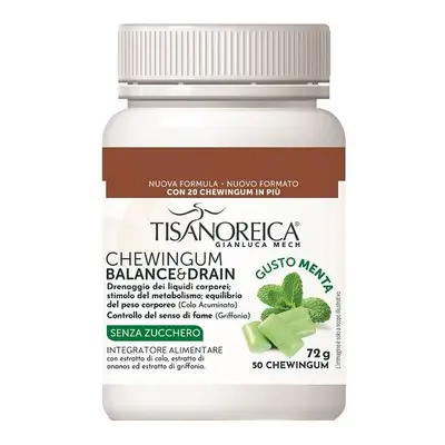 Tisanoreica Balance&Drain Chewing Gum Azione Drenante 50 pezzi