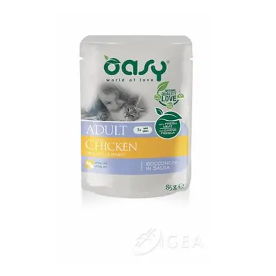 Oasy Adult Chicken Bocconcini in Salsa con Pollo per Gatti 85 g