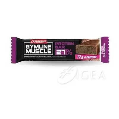 Enervit Gymline Muscle Protein 27% Barretta proteica per Sportivi Gusto Gianduia 45 g