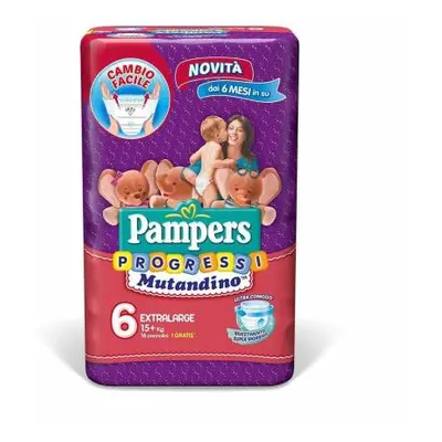 Pampers Progressi Mutandino Taglia 6 (15+kg) 15 pannolini