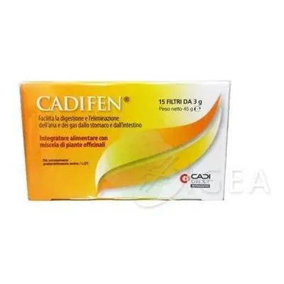 Cadifen Integratore per la digestione 15 filtri x 3 g