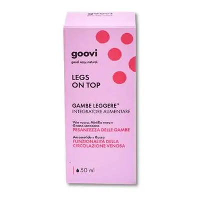 Goovi Legs on Top Integratore Alimentare per Migliorare la Circolazione Gocce 50ml