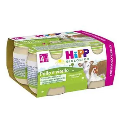 Hipp Bio Pollo Vitello Omogeneizzato 4 x 80 g