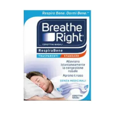 Breath Right Cerotti Nasali Trasparenti 30 pezzi