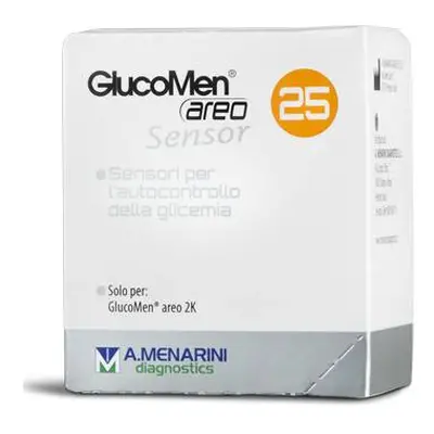 GlucoMen Areo Sensor Strisce per Analisi del Glucosio 25 Pezzi