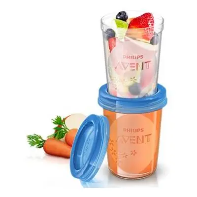 Avent Vasetti Via Coperchio 240 ml 5 Pezzi