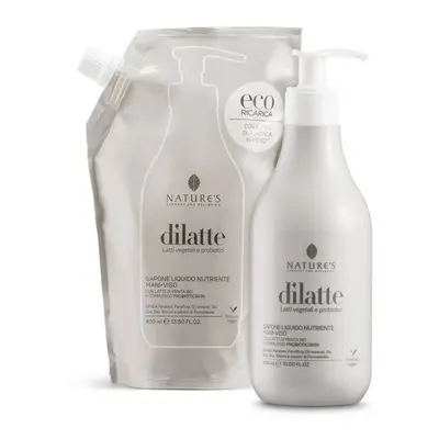 Nature's Dilatte Sapone Liquido Mani/Viso Nutriente Ricarica 400 ml