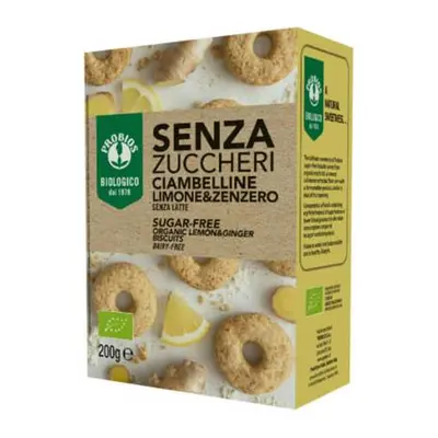 Probios Ciambelline Limone/Zenzero senza Zucchero 200 g