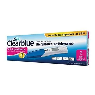 Clearblue Test di Gravidanza con Indicatore delle Settimane 2 pezzi