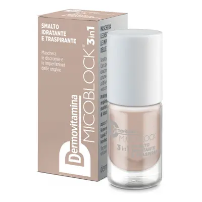 Dermovitamina Micoblock 3In1 Smalto Idratante e Traspirante Beige 5 Ml