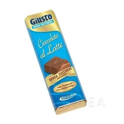 Giusto Barretta di cioccolato al latte senza zucchero 42 g