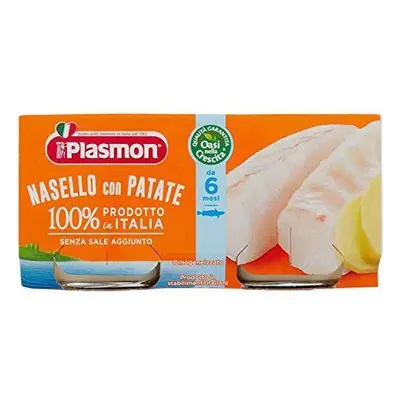 Plasmon Omogeneizzato Al Nasello con Patate 2 x 80 g