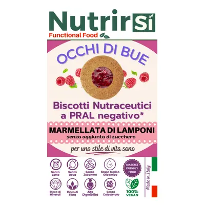 NutrirSi Biscotto & Marmellata Lampone a basso carico glicemico 200 g