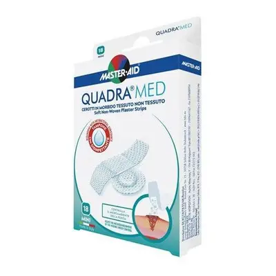 Master Aid Quadra Med Cerotto con tampone disinfettante per dita - Ministrip (45x12.7mm) - 18 pe