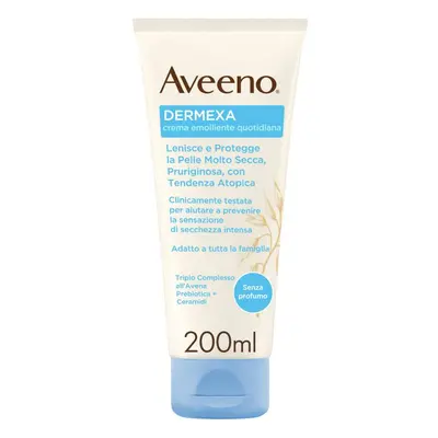 Aveeno Crema Emolliente per Uso Quotidiano Dermexa Pelli Sensibili Molto Secche a Tendenza Atopi