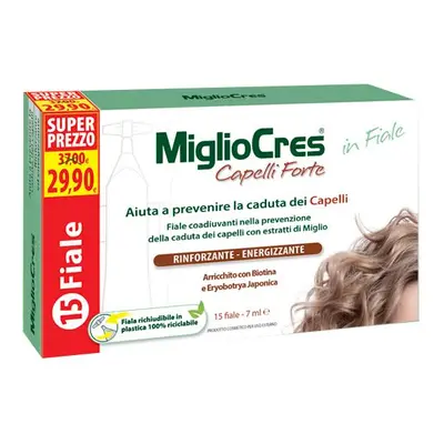 MiglioCres Capelli Forte Trattamento Dermocosmetico Anti-caduta Capelli 15 fiale