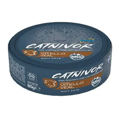 DRN Catnivor Vitello Alimento umido per gatti 80 g