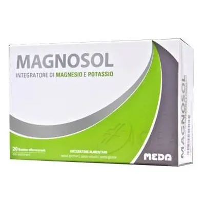 Meda Pharma Magnosol Integratore Magnesio e Potassio 20 Bustine Effervescenti