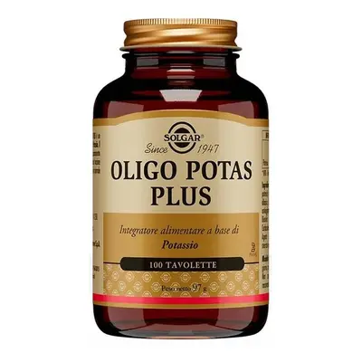 Solgar Oligo Potas Plus Integratore di Potassio 100 tavolette