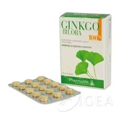 Pharmalife Research Ginkgo Bilboa Integratore per la memoria e la concentrazione 60 compresse