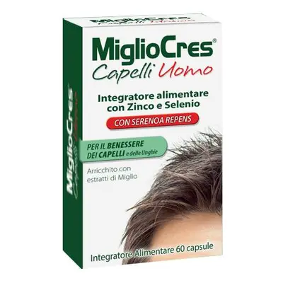 MiglioCres Capelli Uomo Integratore Anticaduta Capelli 60 capsule