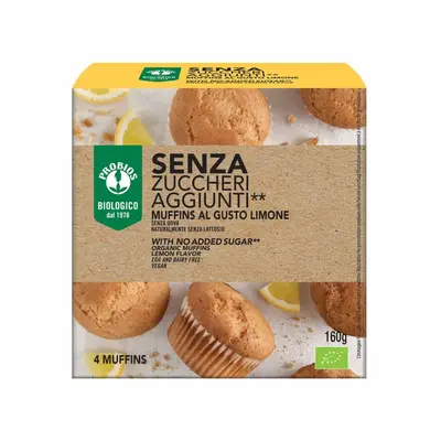 Probios Muffin al Limone Senza zuccheri aggiunti 4 x 40 g