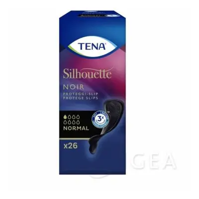 Tena Silhouette Noir Normal Proteggi slip nero per incontinenza leggera 26 pezzi