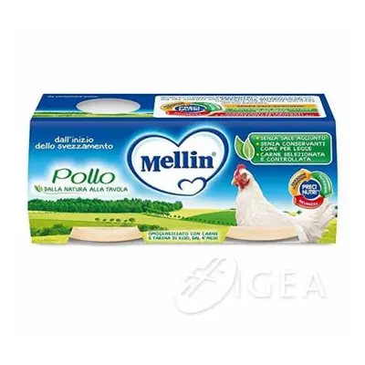 Mellin Omogeneizzati al Pollo 2 vasetti 80 g