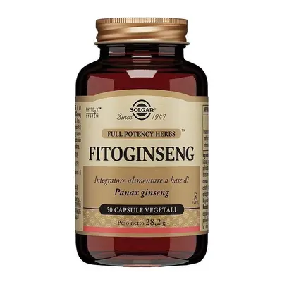 Solgar Fitoginseng Integratore Tonico-Adattogeno 50 capsule vegetali