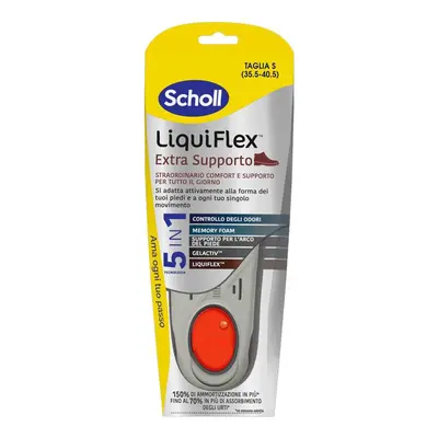 Scholl Liquiflex Extra Support Solette per il Comfort del Piede Taglia Small