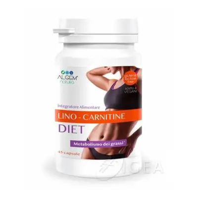 Algem Natura Lino-Carnitine Diet Equilibrio Integratore per il controllo del peso 45 capsule