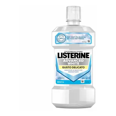 Listerine Advanced White Collutorio Sbiancante Gusto Delicato 500 ml