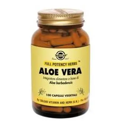 Solgar Aloe Vera Integratore per il Transito Intestinale 100 capsule