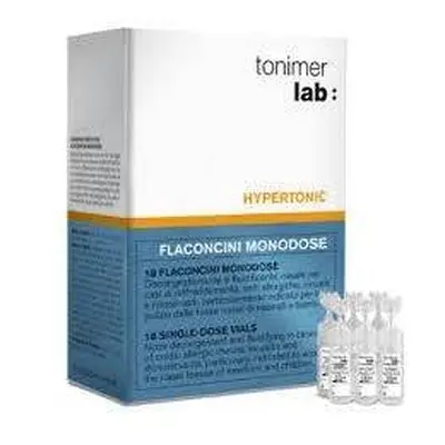 Tonimer Lab Hypertonic 18 Flaconcini Monodose Decongestionante Nasale per Bambini