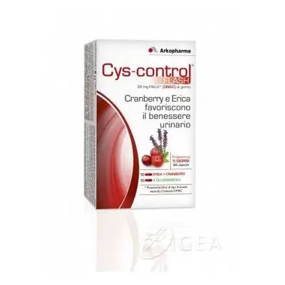 Arkopharma Cys Control Flash Integratore per il Benessere Urinario 20 capsule